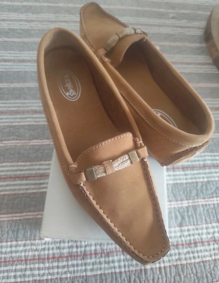 Mocassins en cuir Reqins neufs - photo numéro 2