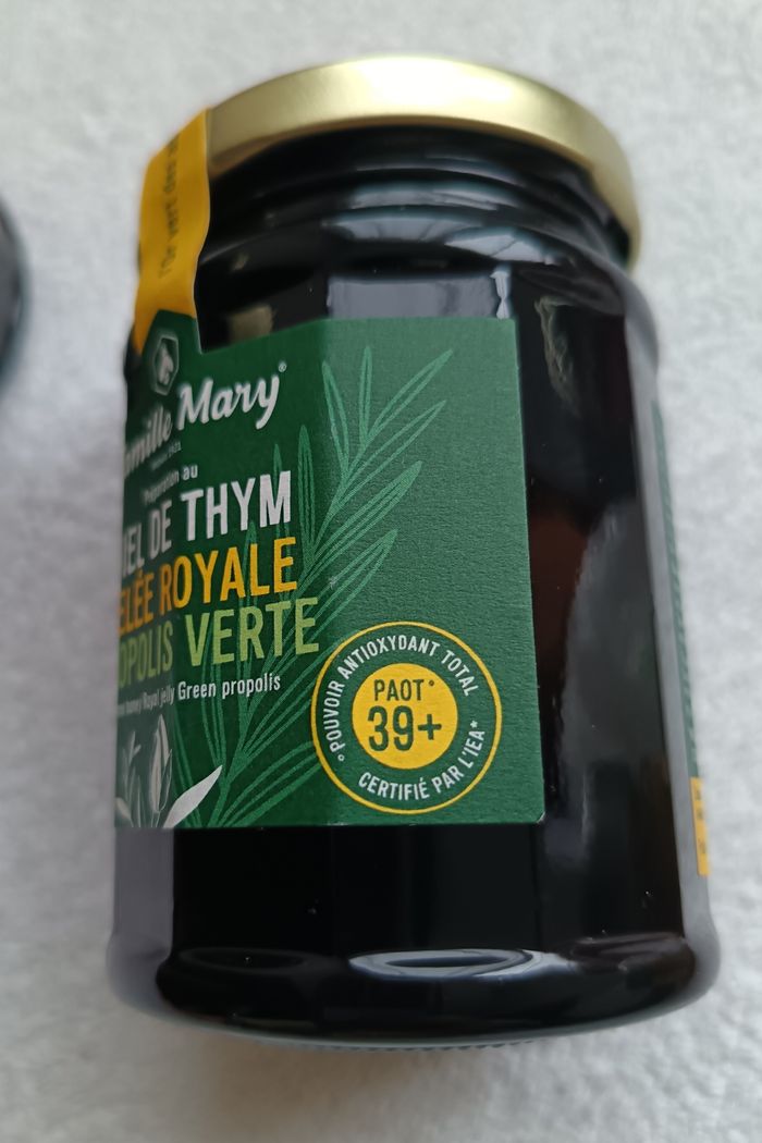 2 pots miel de thym, gelée royale et propolis verte Famille Mary NEUF - photo numéro 3