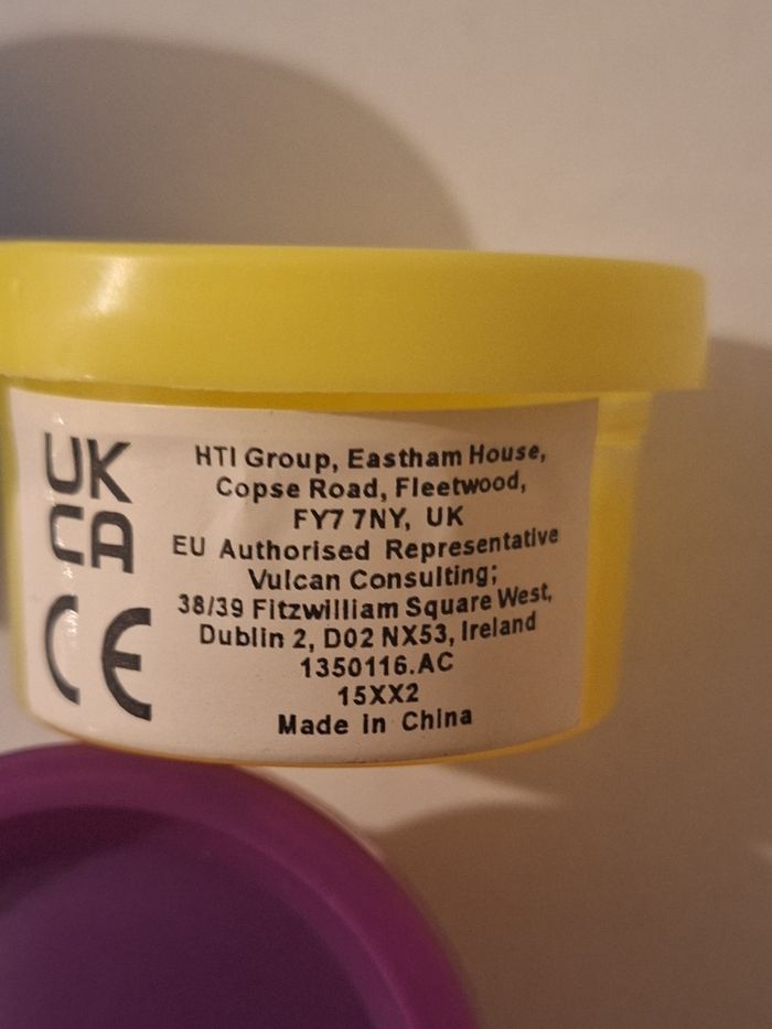 Lot de 3 petits pots de slime coloré norme CE - photo numéro 3