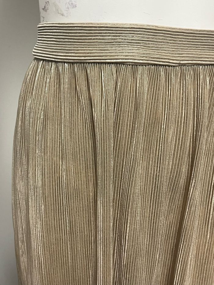 Jupe doré mi longue Zara - photo numéro 2