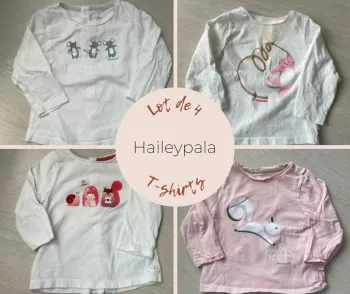 Lot de t-shirts obaibi animaux