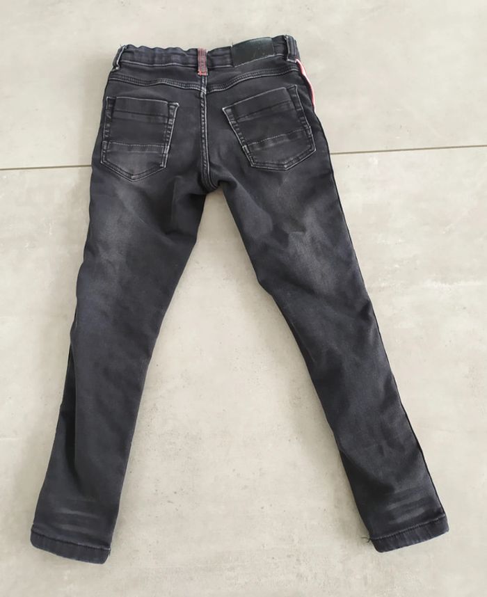 Jean slim garçon noir délavé taille 7 ans Liberto - photo numéro 3