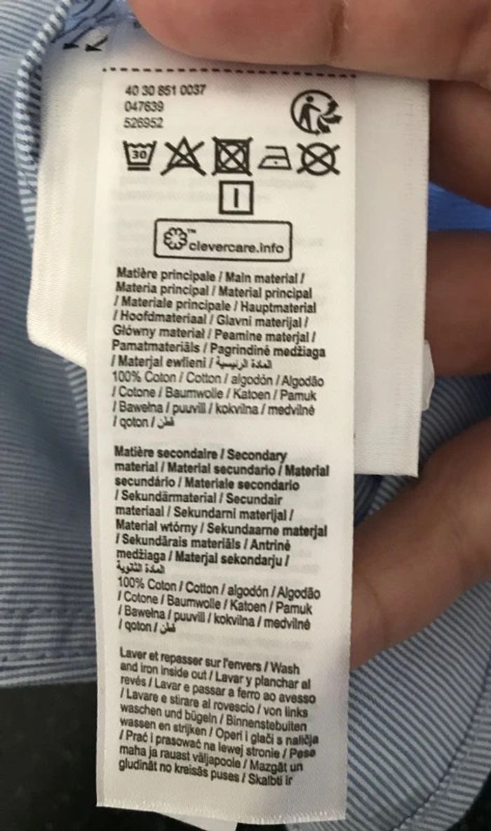 Chemise manches longues garçon 12 mois - photo numéro 5
