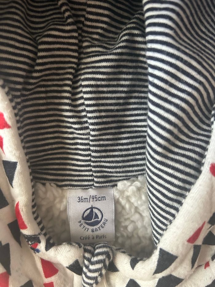 Veste matelassée Petit Bateau – Doublée Sherpa – 36 mois / 95 cm - photo numéro 3
