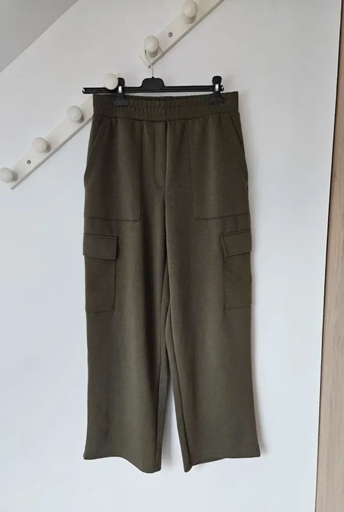 Pantalon cargo taille élastique