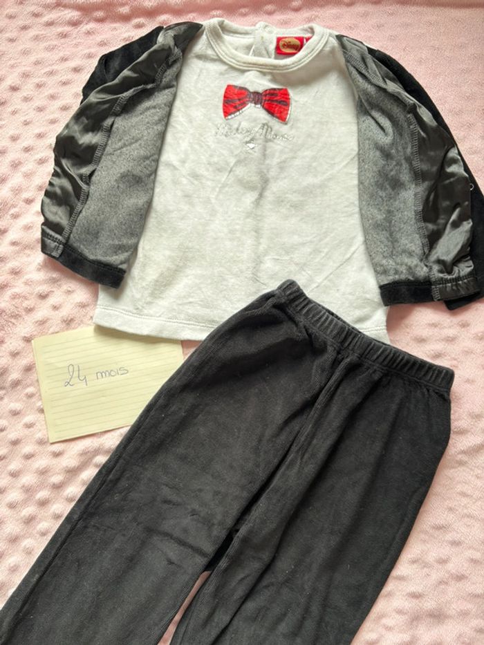 Pyjama hiver Noël Mickey 24 mois - photo numéro 3