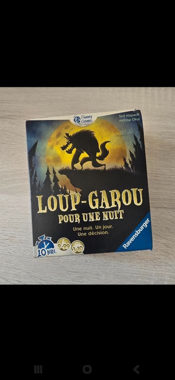 Jeu Loup-Garou pour une nuit