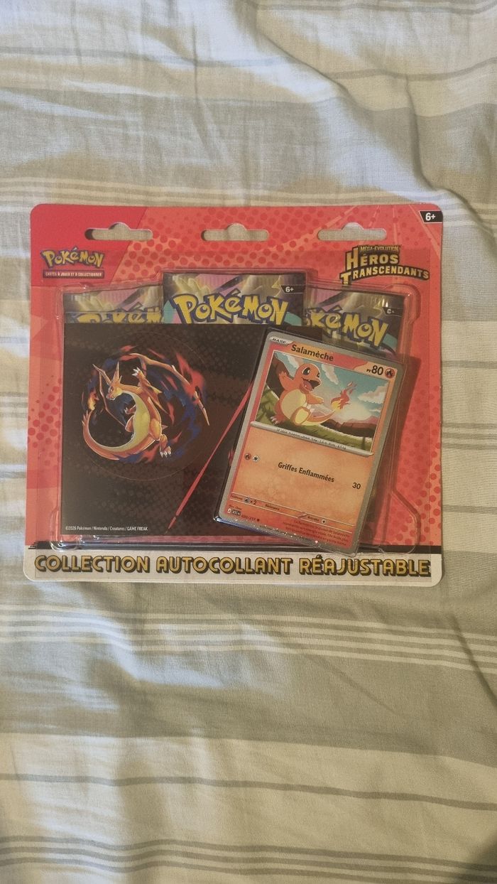 Tripack Pokémon Sticker Méga 2.5 - Héros Transcendants
Salamèche