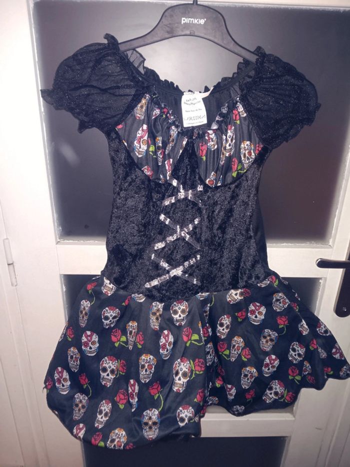 Deguisement 8/12 ans tête de mort