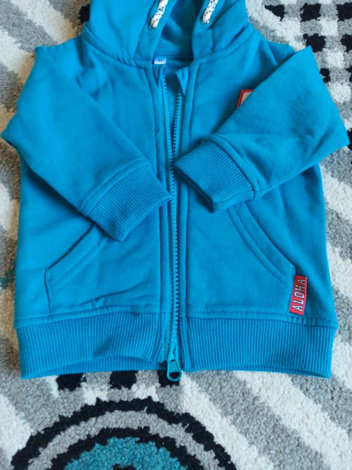 Gilet zippé à capuche NEUF - Taille 9 mois - photo numéro 4