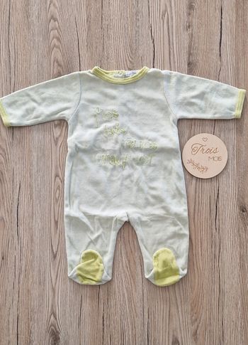 Pyjamas velours bébé garçon 3mois