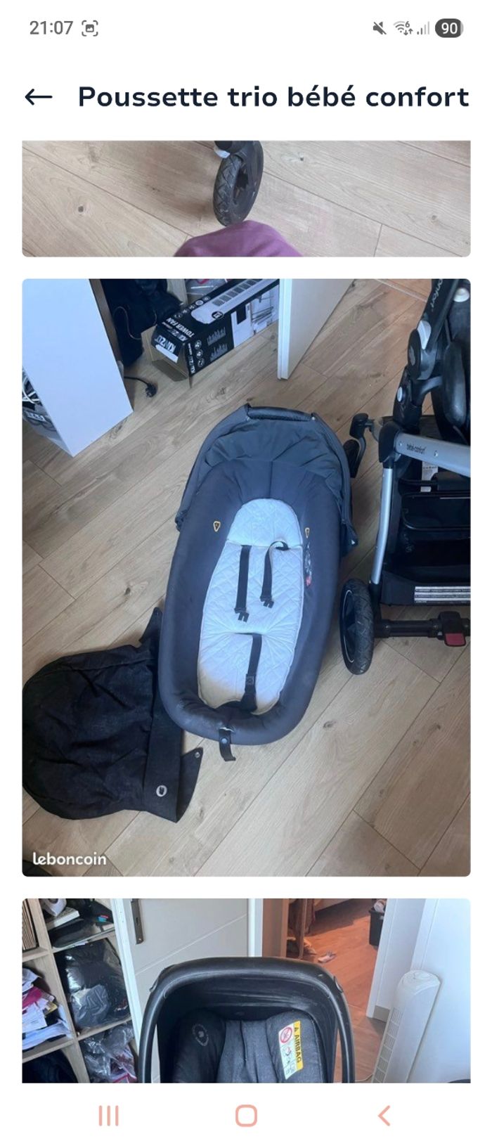 Pousette trio - photo numéro 2