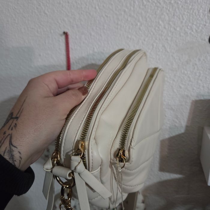 Sac bandoulière a poche blanc crème - photo numéro 4