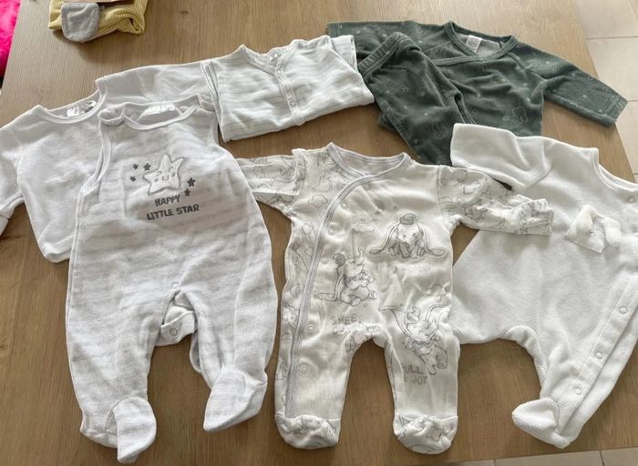 Lot de 5 pyjamas naissance