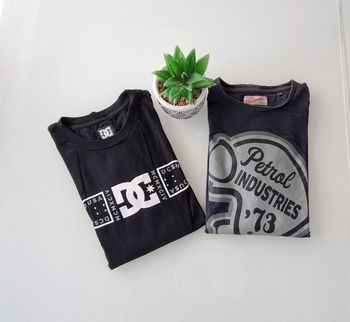 Lot de 2 tee-shirts DC et Petrol Industries