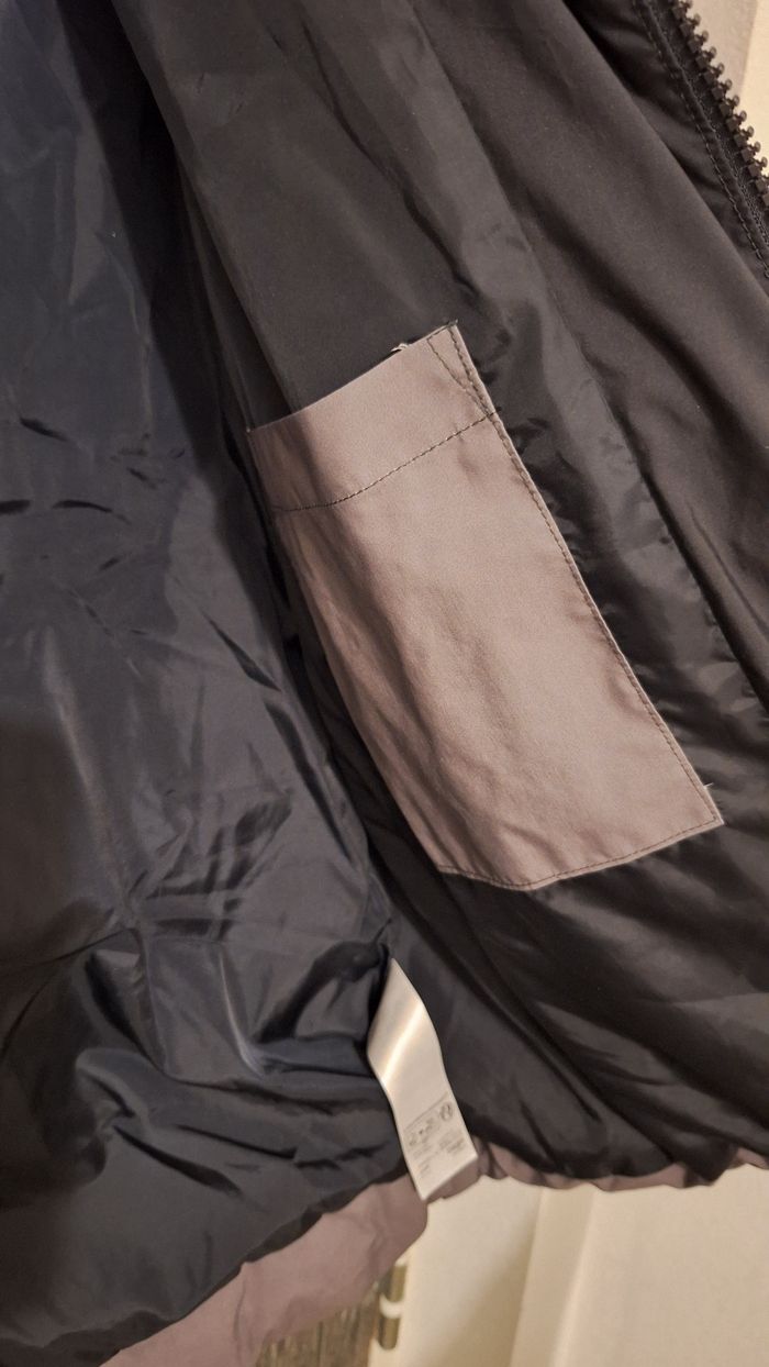 Doudoune épaisse tie and dye gris et noir - photo numéro 7