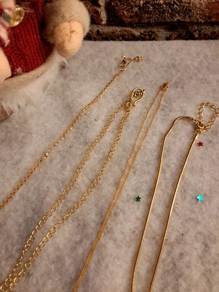 Lot de colliers doré avec pendentif multicolore - photo numéro 7