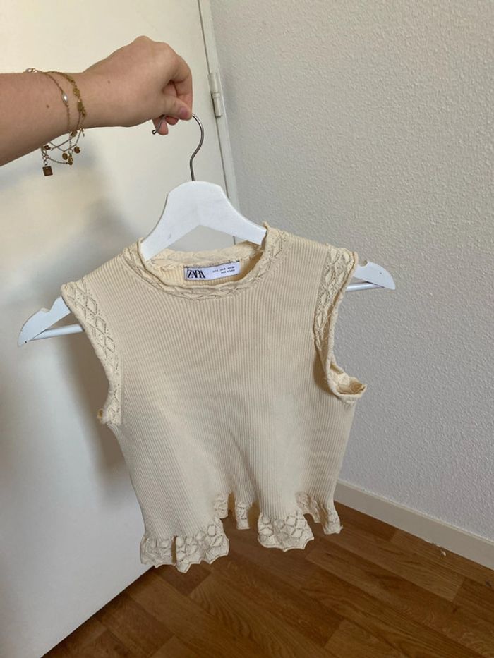Haut Zara broderies