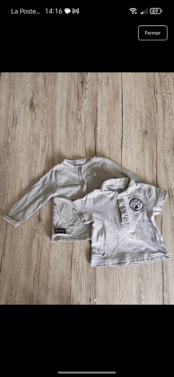 Lot tee-shirts À l'aise Breizh 12 mois