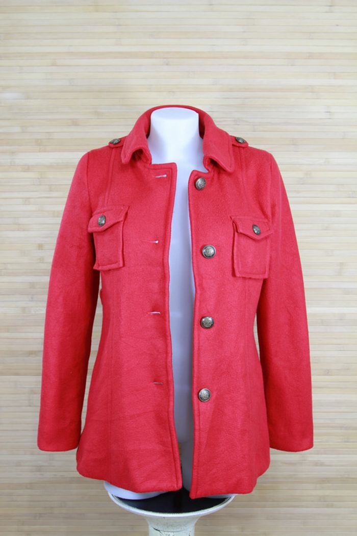 Manteau rouge femme taille M