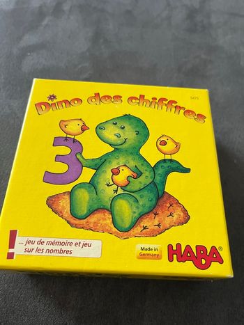 Jeu dino des chiffres haba