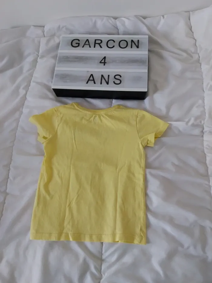 Tee-shirt manche courte garçon 4 ans - photo numéro 2