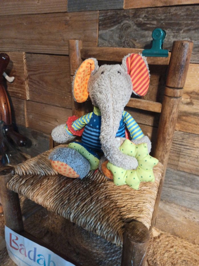 Peluche éléphant activité sigikid tbe - photo numéro 3