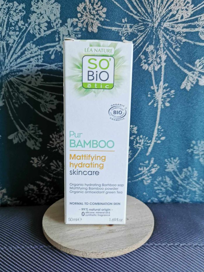 Soin hydratant matifiant Pur Bamboo So'Bio Etic , 50 ml , neuf