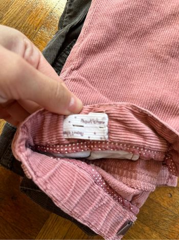 Lot pantalon rose et gris