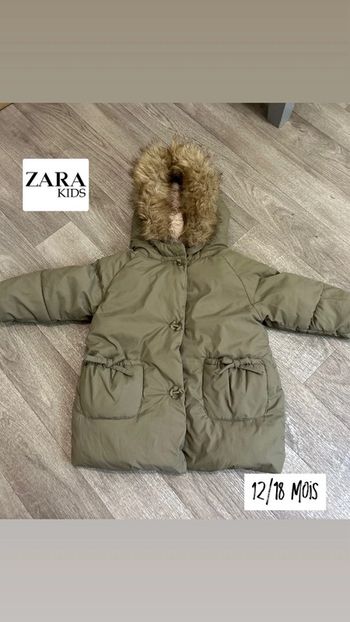 Manteau Zara taille 12/18 mois