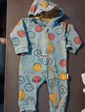 Pyjama fin a capuche necix's 9 mois