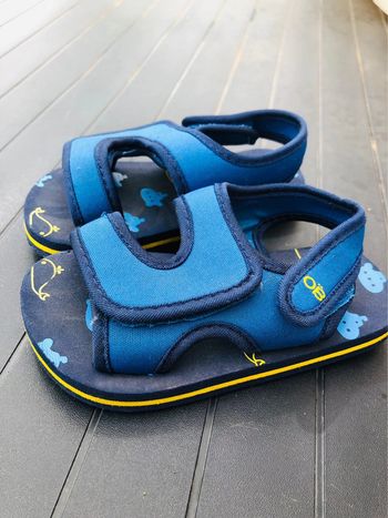 Sandales de plage à scratch Obaïbi 22