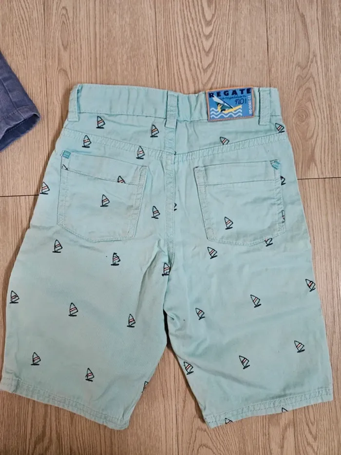 Lot de 2 shorts en jean taille réglable - photo numéro 4