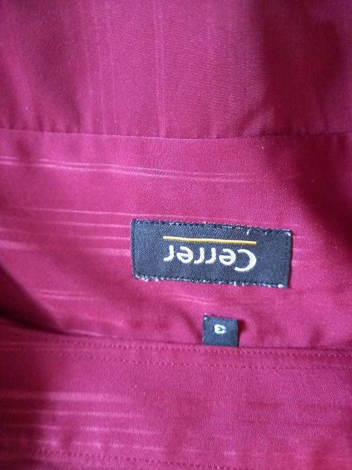 Chemise manches longues couleur bordeaux marque Cerrer taille 3 - photo numéro 4