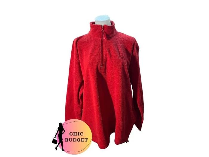 Pull Polaire Rouge - Donnay - Taille XL - Parfait État.