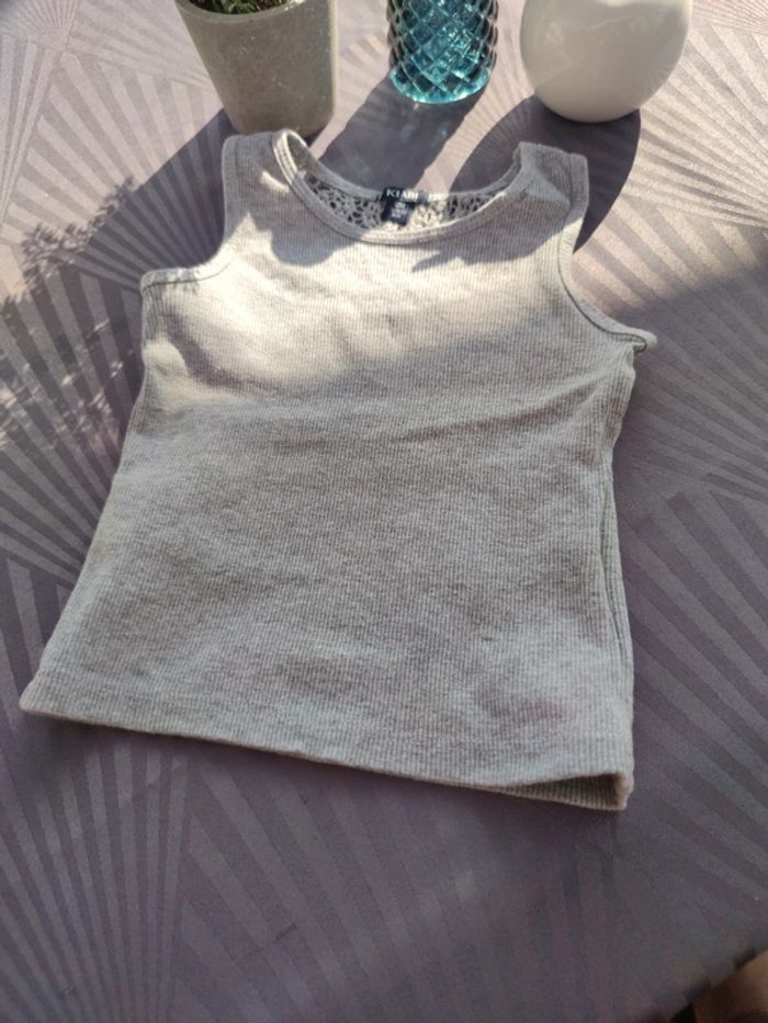 Débardeur gris chiné