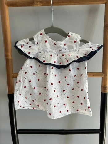 Blouse fraise été / orchestra - 9 mois