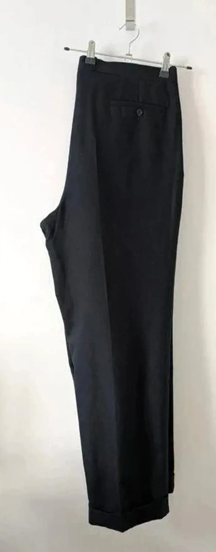 Pantalon d'hiver marine - 100% laine Woolmark - Bernard Garbo - taille 50