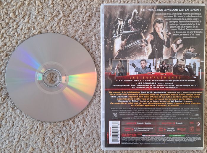 💿 DVD : Resident Evil : Afterlife - photo numéro 3