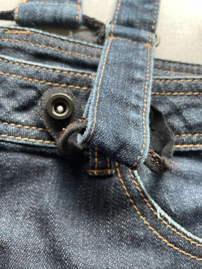 Salopette short en jean été - photo numéro 9