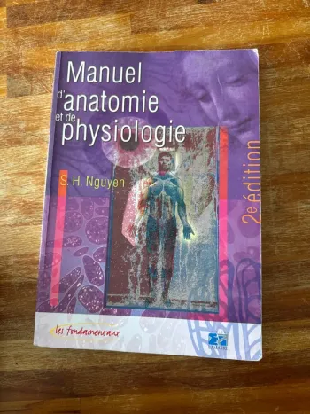 Livre manuel d’anatomie et de physiologie