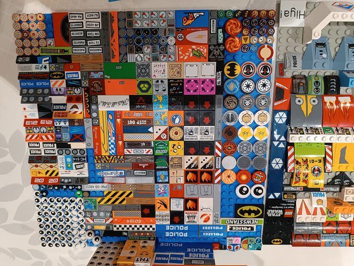 🎉🎉🎉 Énorme lot de pièces serigraphiées ou autocollant Lego - photo numéro 3