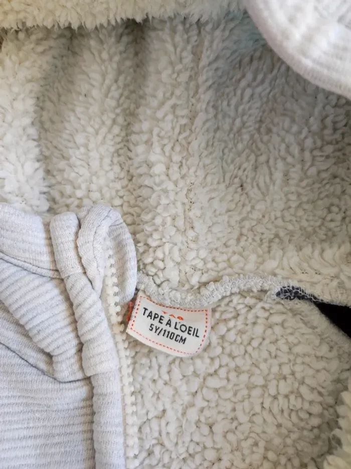 Veste zippée chaude,5 ans Tape à l'oeil - photo numéro 2