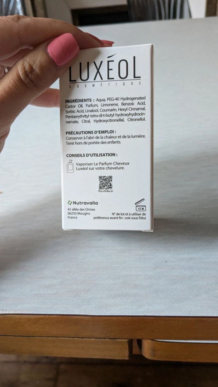 Luxeol parfum cheveux - photo numéro 2