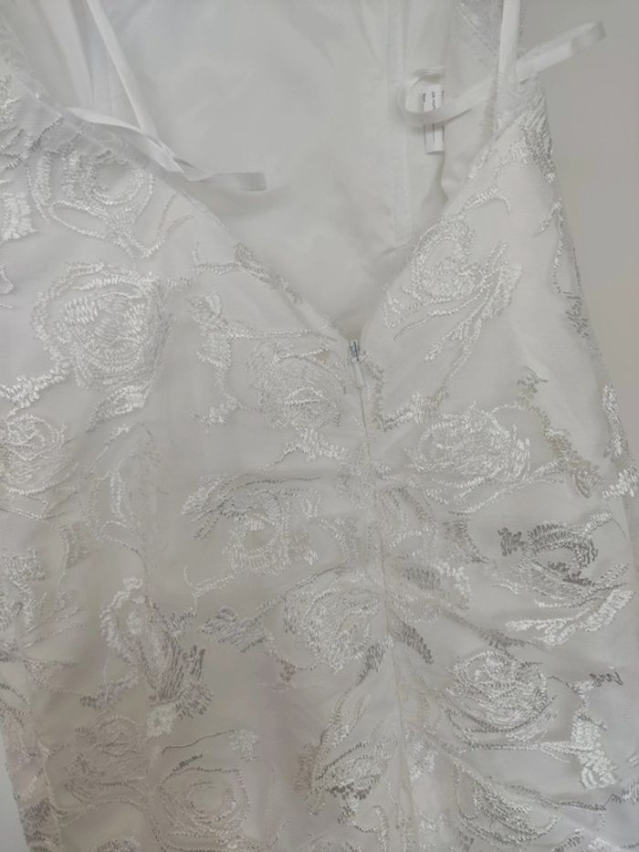 Robe de mariée style sirene dentelle fleurie - photo numéro 3