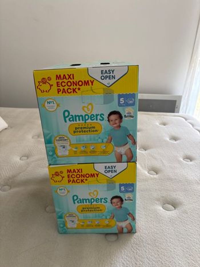 160 couches Pampers Premium taille 5 - photo numéro 2