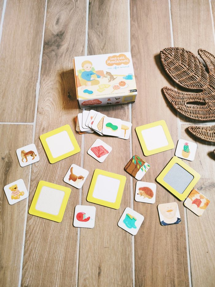 👋Coffret Montessori les cartes sensorielles marque Nathan