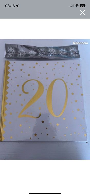 Livre d’or anniversaire 20 ans