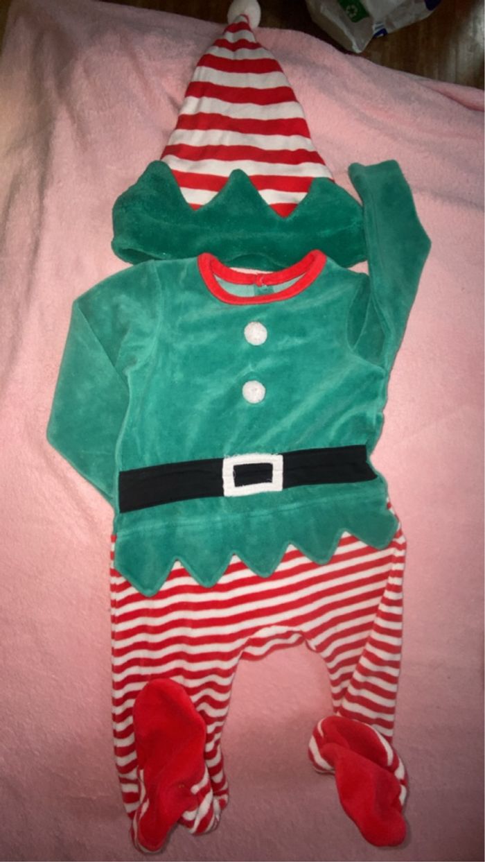 Costume lutin de noël 3 pièces Orchestra