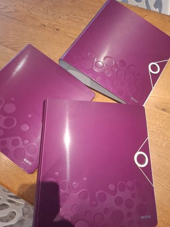 Lot 3 classeurs Leitz